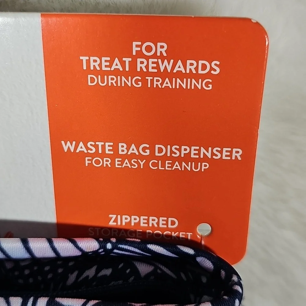 Top Paw Treat Training Dog Waste Bag Dispenser Waist Clip Obedience Butterfly